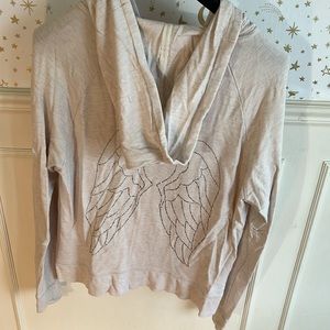 Women’s Glittery Angel Back Hoodie by Victoria Secret